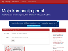 Tablet Screenshot of mojakompanija.com